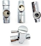 JZK 3-Way Shower Arm Diverter Valve 1/2 G1/2 Brass Chrome Plated view 6