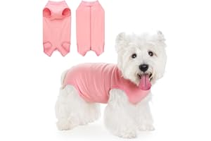 Coppthinktu Dog Surgery Suit Recovery Suit for Dogs After Surgery Female, Dog Onesie Suitical Neuter Puppy Spay Shirts, Post-Op Bodysuit Pajamas Anti Licking Abdominal Wounds Cone Alternative