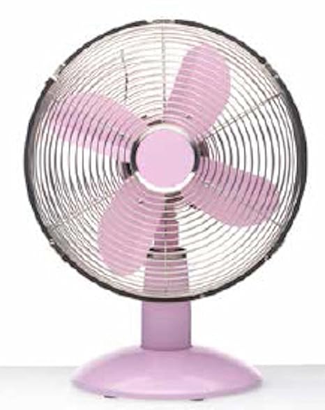 Fun Colorful Oscillating Table Fan 10 By Deco Breeze Pink