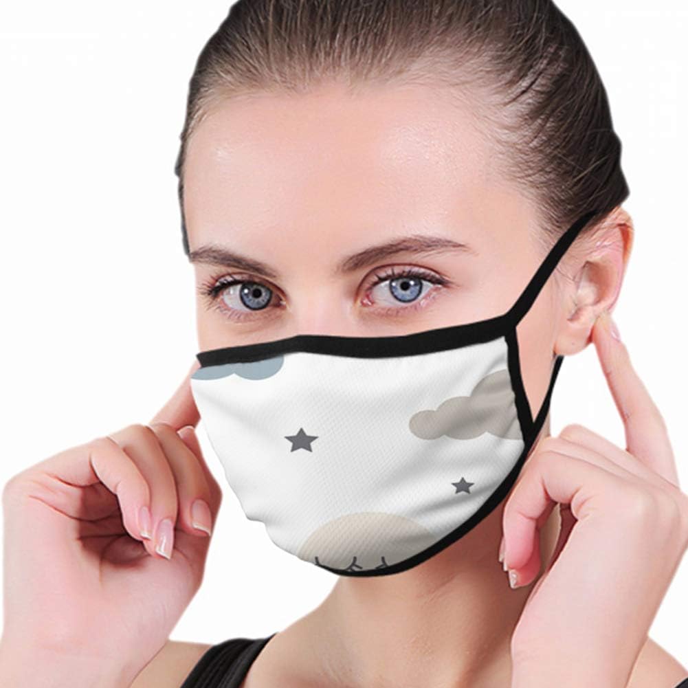Sleepy Clouds Kid Abstract Anti Air Respirator Breathable Pollution Masks Carbon Activated Filtration N95 Anti Bacterial Face Pollution Mask -Reusable Reusable Comfy