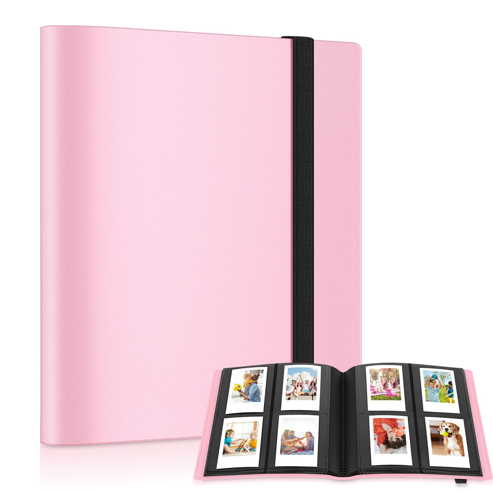 Ablus 160 Pockets Mini Photo Album for Fujifilm Instax Mini Camera, Polaroid Snap, Z2300, SocialMatic Instant Cameras & Zip Instant Printer (160 pockets, Pink)