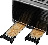 Russell Hobbs Inspire 4-Slice Toaster Extra Wide Slots 1800W Black view 4