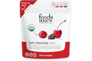 Foods Alive | Organic Tart Cherries | 10 oz | Dried Tart Cherry | Great for Trail Mixes | Vegan - Gluten Free - Kosher