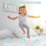 DUJUIKE Mattress Underlay Anti Slip Pad 120 x 200 cm Grey view 3