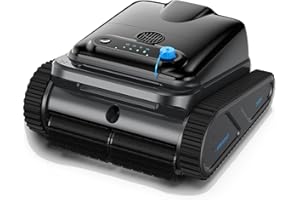 OUCAXIA Y50S Robotic Pool Cleaner, Upgraded Motor, Powerful Wall-Climbing with Scrubber Brushes, Smart Path Navigation, Cordless Pool Vacuum for Inground Pools up to 2000 Sq.ft