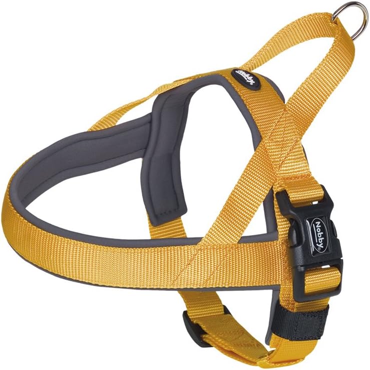 Nobby Classic Preno Norwegian Harness, 68-85 cm+54 cm/40-45 mm, Orange/Gray, orange/grey, 55 x 24 x 7 cm (Pack of 1)