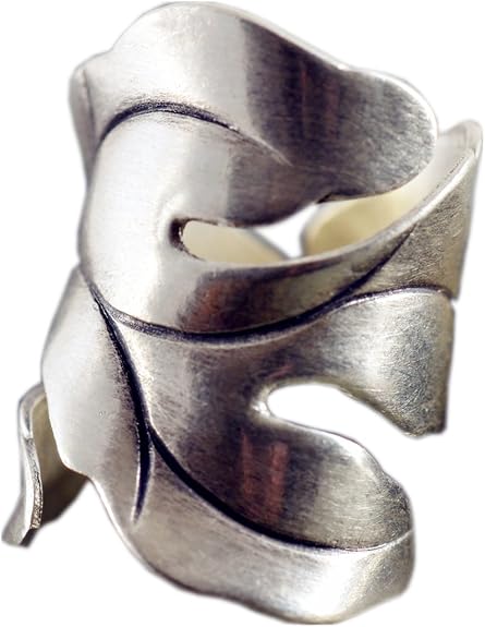 Geschichteter Silberring im Vintage-Stil