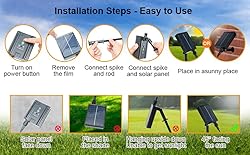 ICRGB Solar Rope Lights Outdoor, 66FT 200 LED IP67