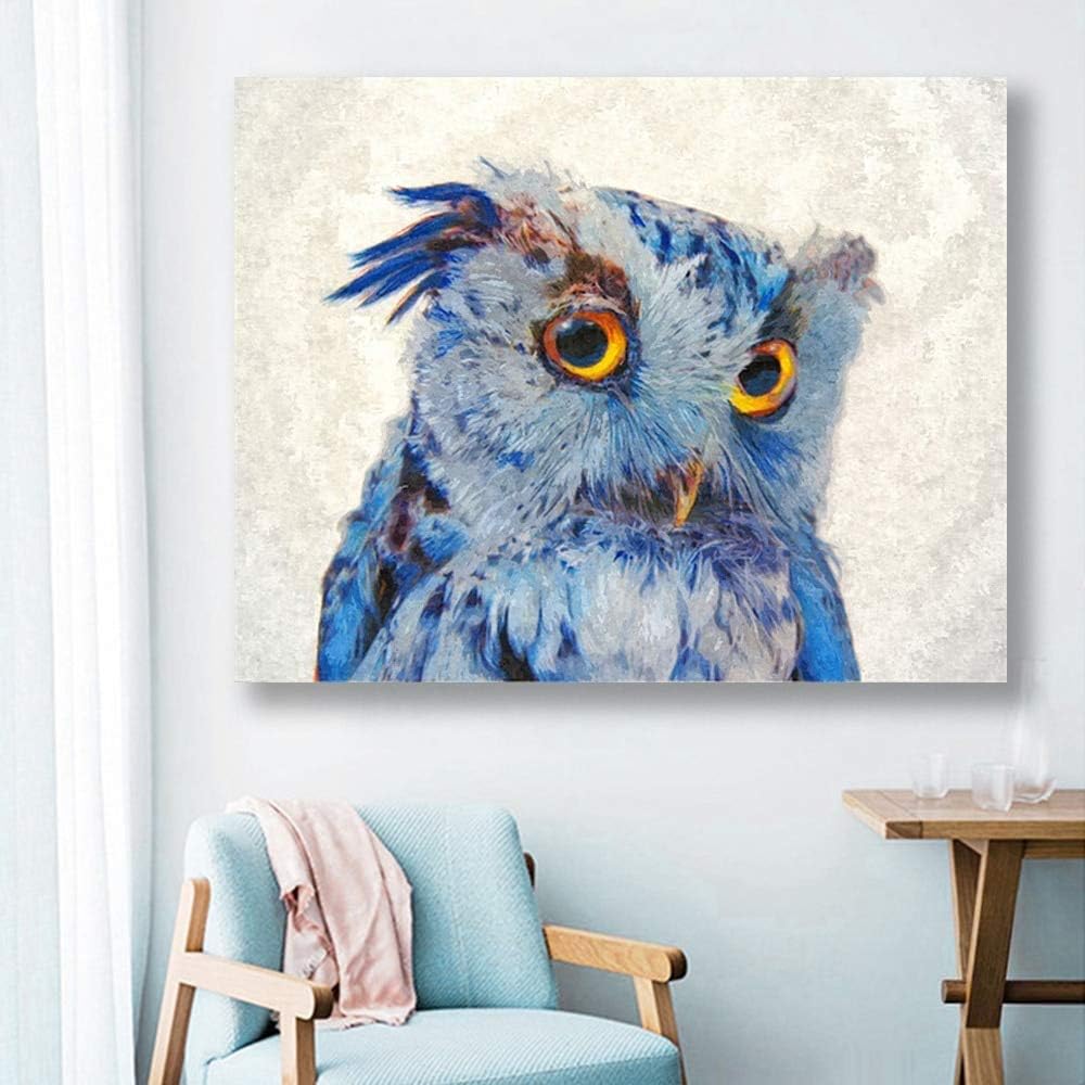 DIY Pintar por números Cuadro de búho con estampado de