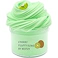 Butter Slime Kit 1 Pack, Scented Stretchy Fruit Cloud Slime, Soft and Non-Sticky DIY Sludge Toy with Charms for Boys Girls (Kiwi, 70ML)