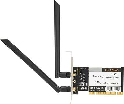 Dilwe TX-AR9WS AR9220 PCIe WiFi Card 300Mbps 802.11b/g/n 2 Antennas Windows