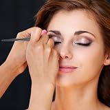KALIONE 10 Pack Flat Eyebrow Tint Brush Angled Eyeliner Brush Set Ultra Thin view 6