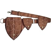INNTURT Plus Size Renaissance Bag Festival Waist Pack for Women - Adjustable Thigh Ren Faire Belt | Polyester Leg Pouch | Perfect Accessories for Festival Adventures, Cosplay & Prop (Coffee)