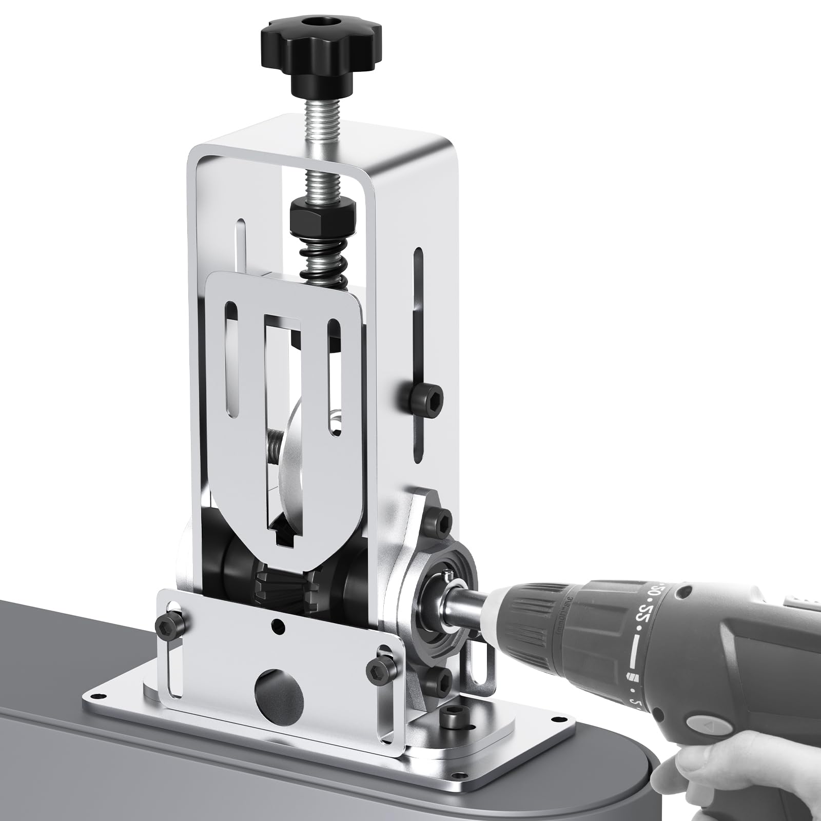 Photo 1 of Hombasing Wire Stripper Machine, 0.05" - 1" Hand Crank Portable Copper Wire Stripping Machine, 1-25mm Automatic Drill Wire Stripper Tool for Cable, Scrap Copper (Manual/Electric Drill)