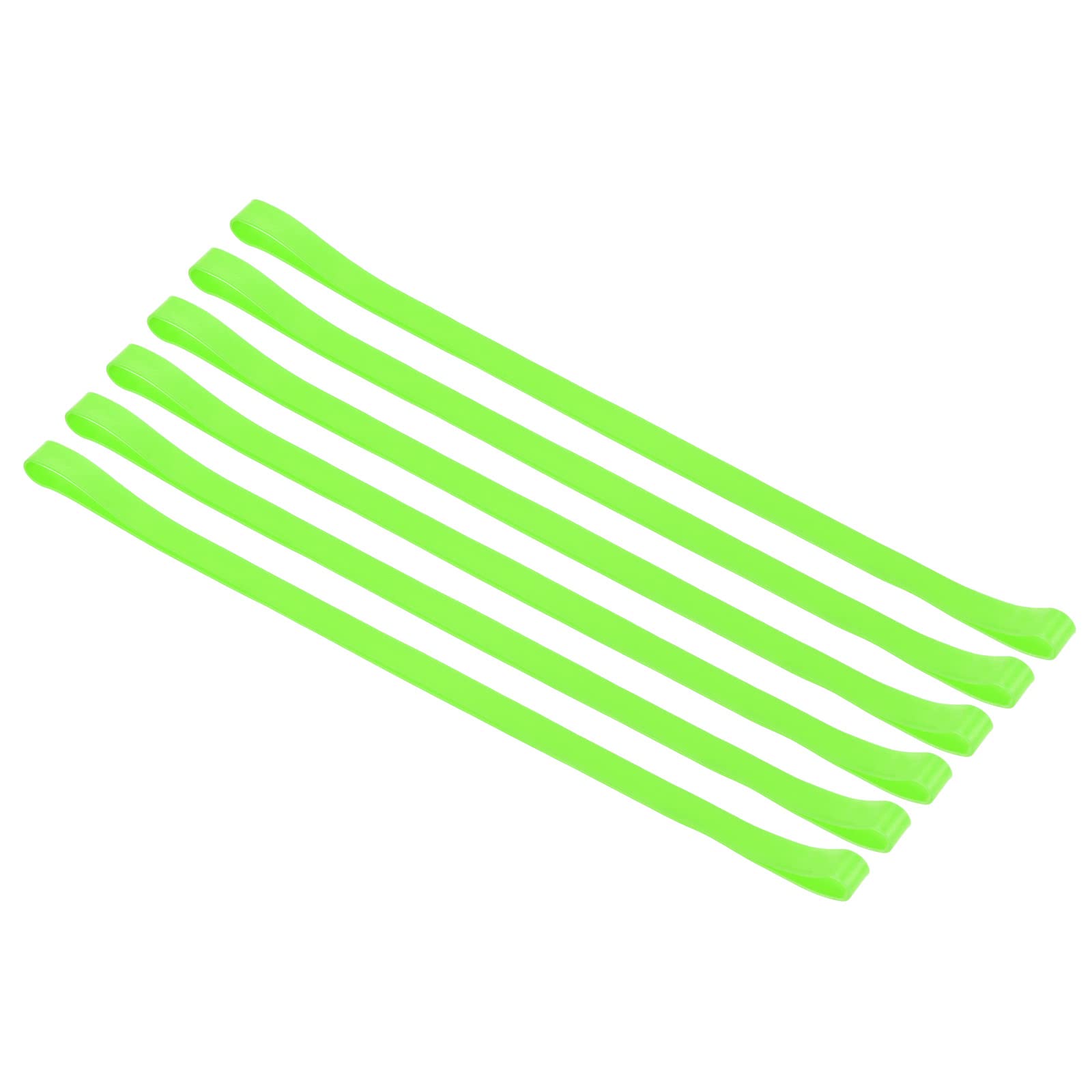 PATIKIL Towel Bands, 6 Pack Elastic Elastic Beach Chair Towel Clips Windproof Towel Holder Silicone Rubber Bands Straps for Beach Pool Cruise Chairs, Fluorescence Green