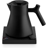 Fellow Corvo EKG Pro Electric Kettle for Pour Over Coffee &amp; Tea | Temperature Control, Stainless Steel, Wide Spout, Brew Timer, Smart Scheduling, Quick Heating, Matte Black