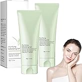 2PCS Purifying Exfoliating Gel,Moisturizing Skin Give,Cleansing Face and Body Exfoliating Scrub Gel