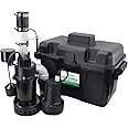 Basement Sentry Battery Backup Sump Pump System Combo (Pre-Assembled) Primary Sump Pump and Battery Back-up Pump, Controller, Alarm System, Charger, Float Switch and Battery Box