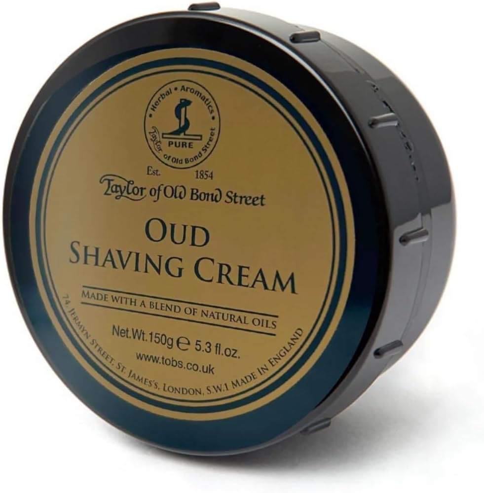 Taylor of Old Bond Street Oud Shaving Cream Pot 150g Luxury Lather