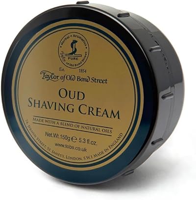 Taylor of Old Bond Street Oud Shaving Cream Pot 150g Luxury Lather