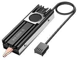 ineo Aluminum M.2 2280 SSD Heatsinks with 20mm Fan