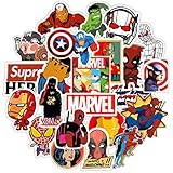 Laptop Stickers for Superheros [100pcs] - Cool Vinyl Cartoon Comics Sticker for Hydro Flasks Water Bottles Laptop Luggage Helmet Skateboard Macbook iPad iPhone - Graffiti Decals for Kids Boys Teen