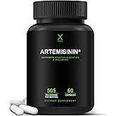 HUMANX Artemisinin 505mg with Bioperine for Greater Absorption - Supports Healthy Aging, Digestion, and Immunity - USA Third Party Tested - Vegan, Non-GMO - Artemisia Annua - Sweet Wormwood Extract