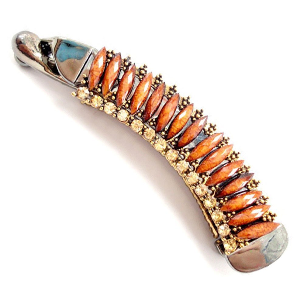 Retro Handmade Diamond Hair Accessories, Banana Clip