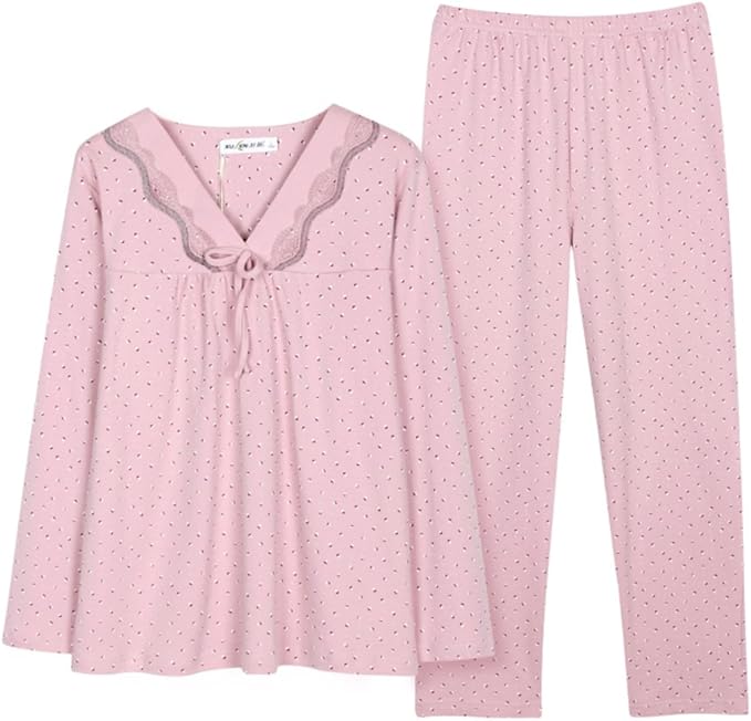 Autumn and winter women's long sleeve cotton Pajamas pants Pajama set