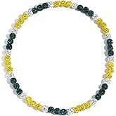 Xeyai Rhinestone Baseball Necklace for Men Women Boys,Inspired Baseball Beaded Necklace Unisex Bling Baseball Necklaces,Baseball Ice Necklace Sports Jewelry Gift Accessory