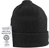 8492 Genuine US Navy Black Wool Watch Cap
