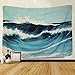 Martine Mall Tapestry Wall Tapestry Wall Hanging Tapestries Ocean Tapestry Wall Art Ocean Wave Decor Blue Indian Tapestry Wall Blanket Wall Decor Wall Art Home Decor Wall Hanging Art 59 X 51 Inches