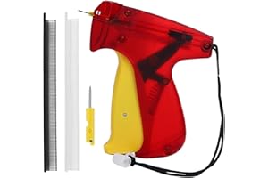 TAGYSH Tagging Gun for Clothing, Mini Stitch Gun for Clothes, Quick Stitch Sewing Gun for Garment Sewing, Quilting, Hemming, Comes with 2 Needle, 2000 Black and 2000 White Mini Fasteners.