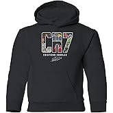 Cup & Branch Collage Ronaldo Tribute - Soccer GOAT Youth Hooded Sweatshirt