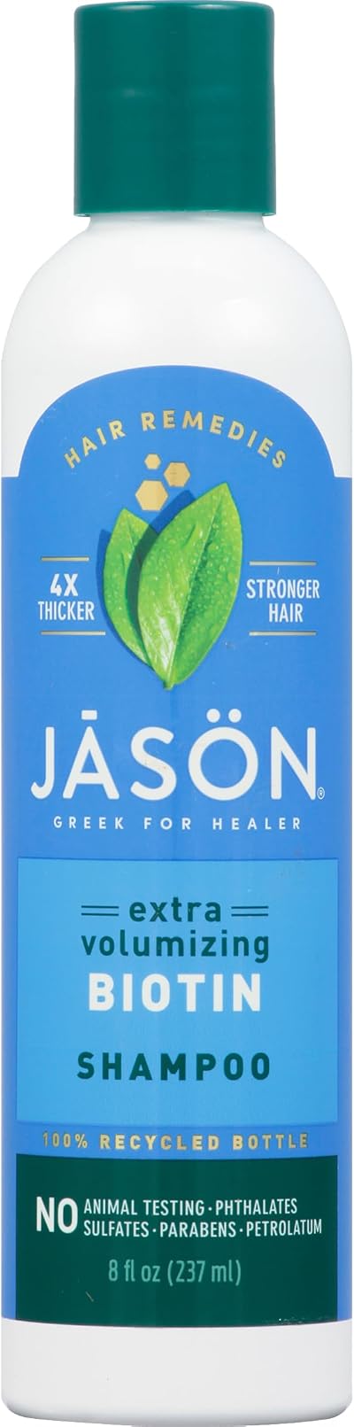Jason Natural Thin to Thick Shampoo 240ml Biotin Panthenol Volumizing