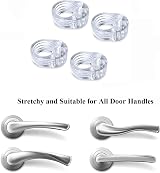 Ziranee Door Handle Bumpers 6 PCS PVC Transparent Wall Protectors view 6
