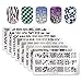 BORN PRETTY 8pcs L001-008 Nail Art Stamp Stamping Template Image Plates