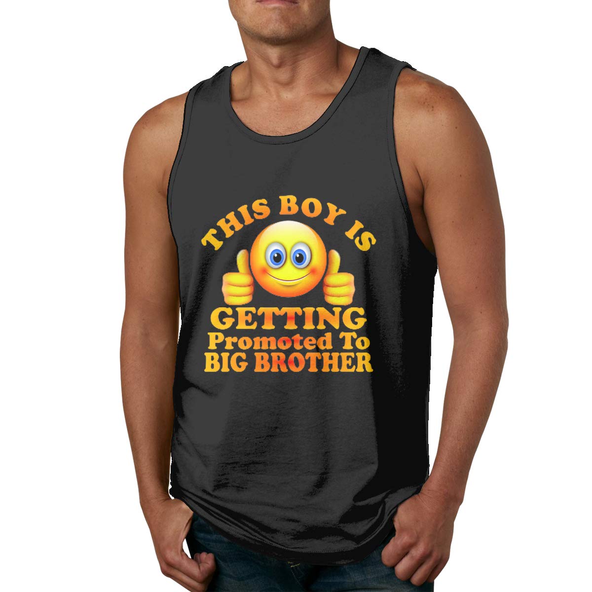 Eonfine This Boy Is Getting Promoted To Big Brother Logo Cool Jogging Sleeveless Tank Top 