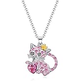 SUMFAN Cat Necklace Jewelry for Women & Girls, Teen Girls' Cat Lover Gifts