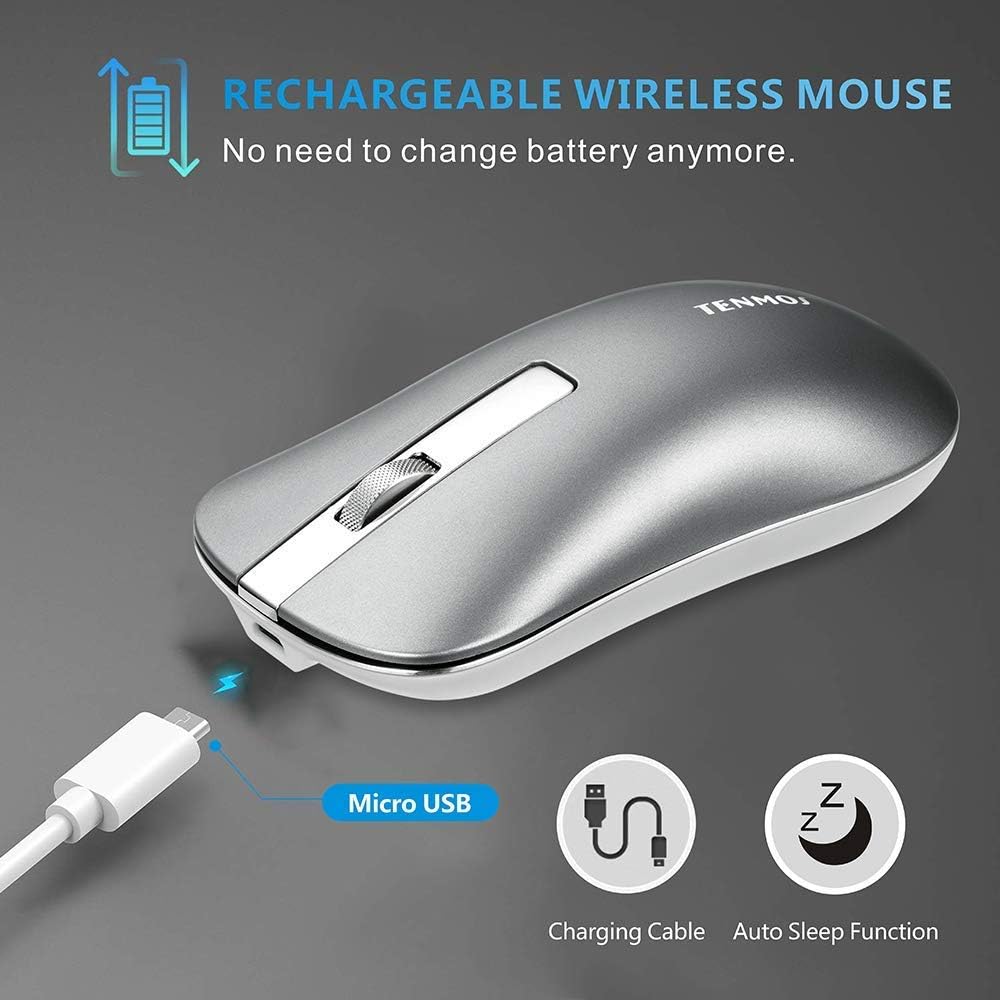 Set Tastiera E Mouse Wireless Ovegna K22 AZERTY - 2.4 GHz, Per PC, Mac, SmartTV - Foto 11