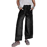 SHEWIN Women's Wide Leg Jeans High Waisted Baggy Jeans Stretchy Drawstring Denim Pants