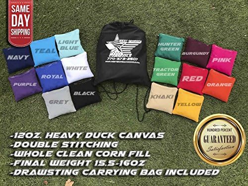 Set of 8 Premium Corn Filled Cornhole Toss Bags