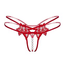 AkovichFarh Women Pearl Lace Bowknot Beads Lace