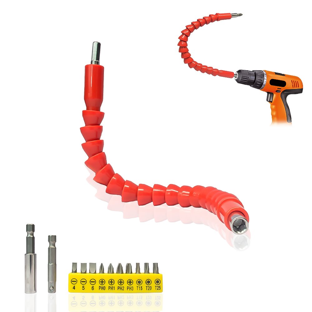 Enhanced Edition Flexible Extension Screwdriver Drill Bit Kit Adaptor w