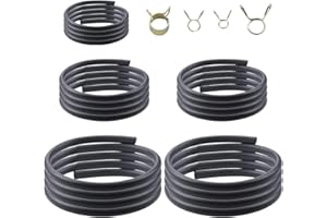 AloneGoer 3 Feet 1/8" 3/16" 0.22" 1/4" 5/16" ID Fuel Line Gas Tube Hose Compatible with Kawasaki EZGO Snowmobile Lawn Mowers Tractors Bike Scooter ATV Golf Cart Motorcycle w 40PCS Clips