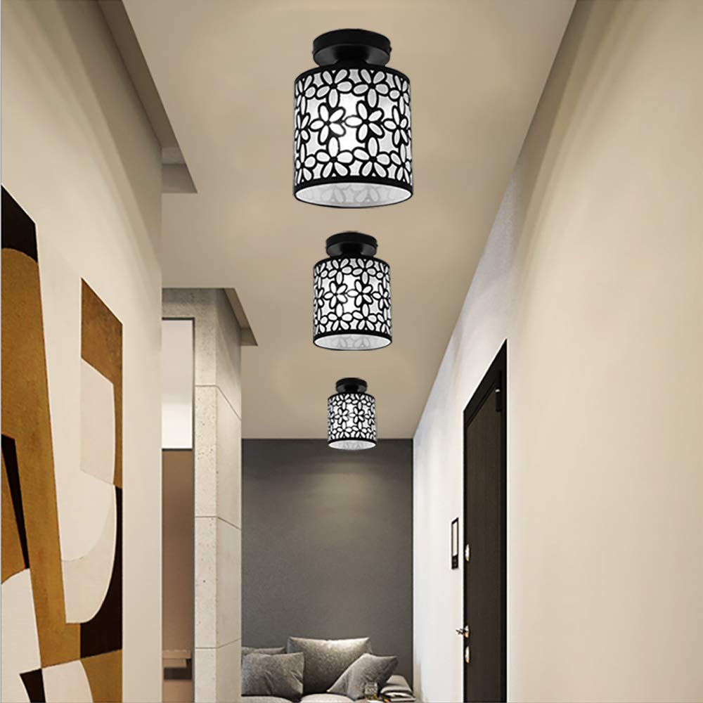 Iluminación de Techo,Focos Hueco de techo Lampara Flore Moderno Hierro