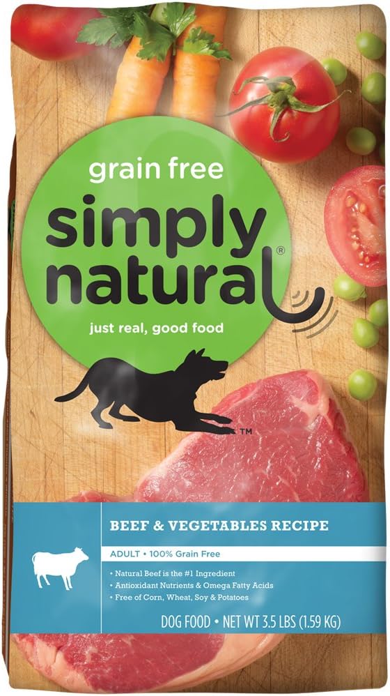 Simply Natural 1 Count Grain Free Beef And Vegetable Dry