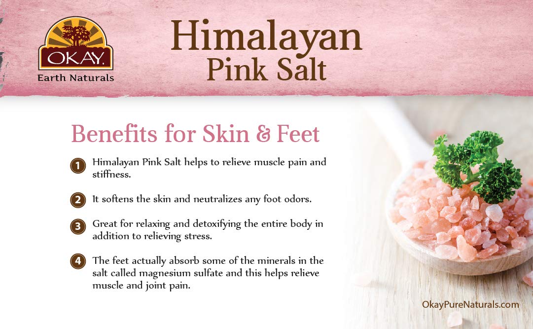 Himalayan Pink Salt with Seaweed Soothing Mineral Soak Leaves Feet Feeling Cleansed, Refreshed and Relaxed No Parabens, No Silicones, No Sulfates For All Skin Types Made In USA 16oz : Beauty