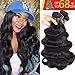 QTHAIR 16A Brazilian Virgin Hair Body Wave Human Hair Bundles 14 14 14 inch 300g 100% Unprocessed Virgin Brazilian Body Wave Human Hair Weave Natural Color for Black Women