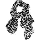 Women Long Silk Scarf, Satin Shawl Chiffon Large Stole Headscarf Sunscreen Wrap